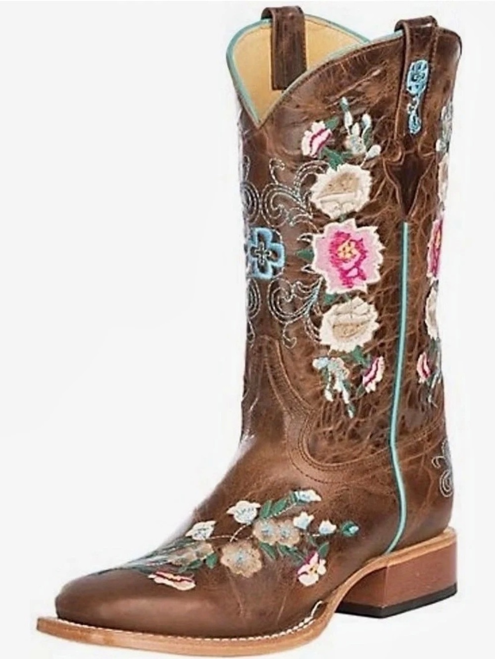Macie bean honey bunch Floral Embroidered cowgirl Boot size 4 girls